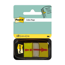 Lade das Bild in den Galerie-Viewer, Post-it® Index Haftstreifen, Standard, Gelb, 25,4 mm x 43,2 mm, 50 Haftstreifen/Spender