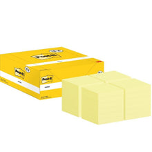 Lade das Bild in den Galerie-Viewer, Post-it® Notes, Gelb, 38 mm x 51 mm, 100 Blatt/Block, 18 Blöcke + 6 Gratis/Packung, Kartonverpackung, 100% PEFC, SGSCH-PEFC-COC-110078 | Packung (1 Stück)
