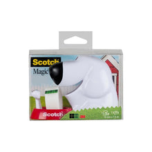 Lade das Bild in den Galerie-Viewer, Scotch™ Tischabroller im Hunde Design C31 + Scotch® Magic™ unsichtbares Klebeband, 19 mm x 8,89 m, 1 Rolle/Packung | Packung (1 Stück)