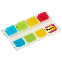 Lade das Bild in den Galerie-Viewer, Post-it® Index Strong Ablagetabs, Mini, Gelb, Rot, Blau und Grün, 15.8 mm x 38.1 mm, 40 Haftstreifen/Spender, 1 Spender/Packung | 1 Stück