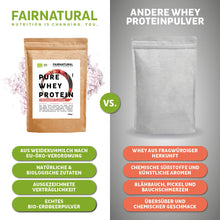Lade das Bild in den Galerie-Viewer, Bio Whey Protein Pulver Erdbeere
