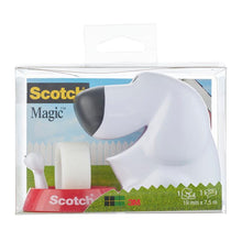 Lade das Bild in den Galerie-Viewer, Scotch™ Tischabroller im Hunde Design C31 + Scotch® Magic™ unsichtbares Klebeband, 19 mm x 8,89 m, 1 Rolle/Packung | Packung (1 Stück)