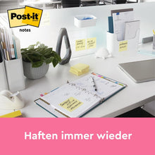 Lade das Bild in den Galerie-Viewer, Post-it® Notes, Gelb, 76 mm x 76 mm, 100 Blatt/Block, 12 Blöcke/Packung, Kartonverpackung, 100% PEFC | Packung (1 Stück)