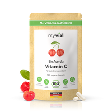 Lade das Bild in den Galerie-Viewer, Bio Vitamin C Kapseln aus Acerola