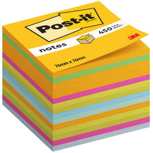 Lade das Bild in den Galerie-Viewer, Post-it® Notes Würfel, Ultra-Farben, 76 mm x 76 mm, 450 Blatt/Block, 1 Block/Packung, 100% PEFC, SGSCH-PEFC-COC-110078 | Packung (1 Set)
