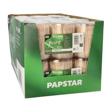Lade das Bild in den Galerie-Viewer, PAPSTAR Zahnstocher aus Holz "pure" rund, 6,7 cm im Spender | Schrumpffolie (1500 Stück)

