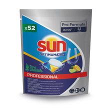 Lade das Bild in den Galerie-Viewer, Sun Professional Optimum All in One, Spülmaschinenkapseln mit Klarspüler und Salz | Packung (52 Tabs)
