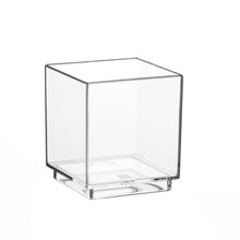 Lade das Bild in den Galerie-Viewer, Starpak 30 Fingerfood - Schalen, PS eckig 55 ml 4,7 cm x 4,2 cm x 4,2 cm glasklar | Dose (30 Stück)
