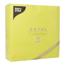 Lade das Bild in den Galerie-Viewer, PAPSTAR 50 Servietten "ROYAL Collection" 1/4-Falz 40 x 40 cm grün
