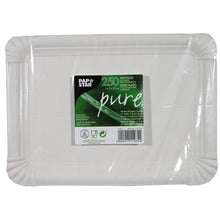 Lade das Bild in den Galerie-Viewer, PAPSTAR 250 Teller, Pappe "pure" eckig weiss

