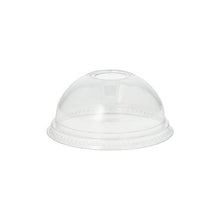Lade das Bild in den Galerie-Viewer, Starpak 50 Dom-Deckel "Hurricane", PET rund glasklar ohne Lochung Ø 9,5 cm - 4,5 cm
