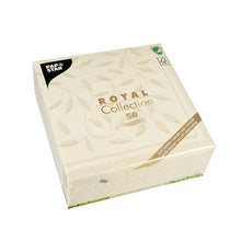 Lade das Bild in den Galerie-Viewer, PAPSTAR 50 Servietten "ROYAL Collection" 1/4-Falz 40 x 40 cm champagner
