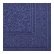 Lade das Bild in den Galerie-Viewer, PAPSTAR 50 Servietten "ROYAL Collection" 1/4-Falz 40 x 40 cm dunkelblau
