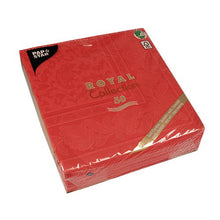 Lade das Bild in den Galerie-Viewer, PAPSTAR 50 Servietten "ROYAL Collection" 1/4-Falz 40 x 40 cm rot
