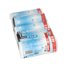 Lade das Bild in den Galerie-Viewer, Starpak 100 Müllbeutel, HDPE 30 l 60 cm x 50 cm farbig sortiert | Packung (100 Stück)
