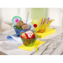 Lade das Bild in den Galerie-Viewer, Starpak 50 Eis- und Dessertschalen, PS rund 500 ml Ø 13 cm · 7,5 cm orange | Papptray (50 Stück)
