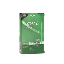 Lade das Bild in den Galerie-Viewer, PAPSTAR Fingerfood-Picker "pure" einseitig spitz, 6,8 cm | Papptray (1000 Stück)
