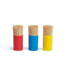 Lade das Bild in den Galerie-Viewer, PAPSTAR Zahnstocher rund aus Holz, 6,8 cm, in praktischer Dose | Beutel (450 Stück)
