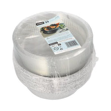 Lade das Bild in den Galerie-Viewer, Starpak 25 Schalen, Alu + Dom-Deckel rund 0,77 l Ø 18,2 cm · 8 cm | Schrumpffolie (25 Stück)
