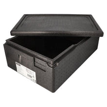 Lade das Bild in den Galerie-Viewer, Starpak Isolier-Transportbehälter, EPP 60 cm x 40 cm schwarz "Gastro-Norm 1/1"

