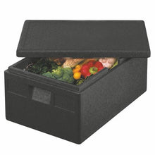 Lade das Bild in den Galerie-Viewer, Starpak Isolier-Transportbehälter, EPP 68,5 cm x 48,5 cm x 36 cm schwarz "Euro-Norm" | Packung (1 Stück)
