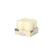 Lade das Bild in den Galerie-Viewer, Starpak 4 Stumpenkerzen Ø 50 mm · 80 mm "Ivory" mit Flachkopf

