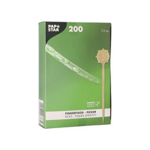 Lade das Bild in den Galerie-Viewer, PAPSTAR Fingerfood Picker "Steuerrad" 9 cm, ideal für Partys | Papptray (200 Stück)
