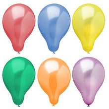 Lade das Bild in den Galerie-Viewer, PAPSTAR Luftballons Ø 25 cm, farbig sortiert, Metallic-Design | Beutel (6 Stück)
