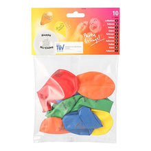 Lade das Bild in den Galerie-Viewer, PAPSTAR Luftballons "Happy Birthday", Ø 22 cm, bunt sortiert | Beutel (10 Stück)
