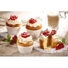 Lade das Bild in den Galerie-Viewer, PAPSTAR Muffins-Backförmchen Ø 5 cm, 3,5 cm hoch, weiß | Faltschachtel (20 Stück)
