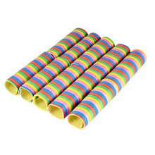 Lade das Bild in den Galerie-Viewer, PAPSTAR Luftschlangen 4 m "Stripes", flammhemmend | Folie (10 Stück)
