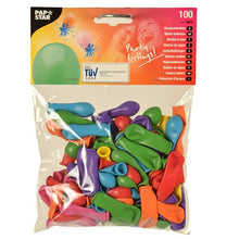 Lade das Bild in den Galerie-Viewer, PAPSTAR Luftballons farbig sortiert, ideal für Wasserbomben | Beutel (100 Stück)
