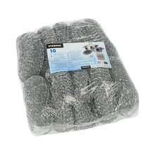 Lade das Bild in den Galerie-Viewer, Starpak 10 Topfreiniger, Draht rund silber, kratzend

