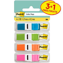 Lade das Bild in den Galerie-Viewer, Post-it® Index Haftstreifen, Mini, Transluzente Farben, 11.9 mm x 43.2 mm, Promotion, 35 Haftstreifen/Spender, 3 Spender + 1 Gratis/Packung | 1 Stück
