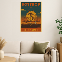 Lade das Bild in den Galerie-Viewer, Tetraeder Bottrop – Retro Poster im 70er-Stil
