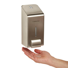 Lade das Bild in den Galerie-Viewer, Kimberly-Clark Professional™ Spender für Waschlotionen - Kassette / Edelstahl /1 Ltr - 1 Dispenser | Karton (1 Spender)
