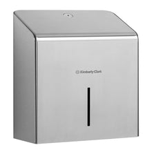 Lade das Bild in den Galerie-Viewer, Kimberly-Clark Professional™ Toilet Tissue Spender - Mini Jumbo / Edelstahl - 1 Dispenser | Karton (1 Spender)
