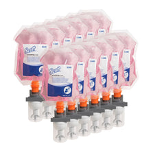 Lade das Bild in den Galerie-Viewer, Scott® ESSENTIAL™ Schaumseife für die tägliche Verwendung - Kassette / Rosa /200ml - 12 Cassettes | Karton (12 Spenderbeutel)
