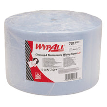 Lade das Bild in den Galerie-Viewer, WypAll® L20 Papierwischtuch für Instandhaltungsarbeiten - Großrolle - Extra breit / Blau - 1 Roll  x 1000 Sheets | Karton (1 Rolle)

