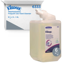 Lade das Bild in den Galerie-Viewer, Kleenex® Sanfte Waschlotion - Kassette / Transparent /1 Ltr - 6 Cassettes | Karton (6 Kartuschen)
