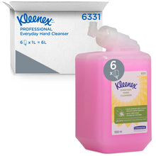 Lade das Bild in den Galerie-Viewer, Kleenex® Normale Waschlotion - Kassette / Rosa /1 Ltr - 6 Cassettes | Karton (6 Kartuschen)
