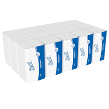 Lade das Bild in den Galerie-Viewer, Scott® CONTROL™ Falthandtücher - Weiß - 15 Clips  x 212 Sheets | Karton (15 Päckchen)
