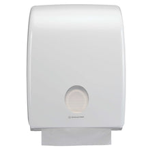 Lade das Bild in den Galerie-Viewer, Aquarius™ Spender für gefaltete Handtücher - C-Falzung / Weiß - 1 Dispenser | Karton (1 Spender)
