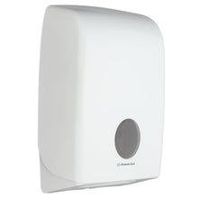 Lade das Bild in den Galerie-Viewer, Aquarius™ Spender für gefaltete Handtücher - Interfold / Weiß - 1 Dispenser | Karton (1 Spender)
