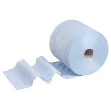 Lade das Bild in den Galerie-Viewer, WypAll® L20 Papierwischtuch für Instandhaltungsarbeiten - Großrolle / Blau - 1 Roll  x 500 Sheets | Karton (1 Rolle)
