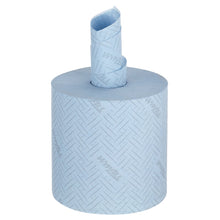 Lade das Bild in den Galerie-Viewer, WypAll® L10 Papierwischtuch für Lebensmittel &amp; Hygiene - Zentralentnahme  / Blau /1-lagig - 6 Rolls  x 800 Sheets | Karton (6 Rollen)
