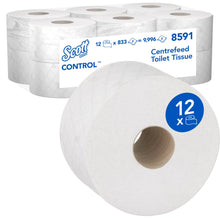 Lade das Bild in den Galerie-Viewer, Scott® Control™ Toilettenpapier - Zentralentnahme  / Weiß /204 - 12 Rolls  x 833 Toilet Tissue Sheets | Karton (12 Rollen)
