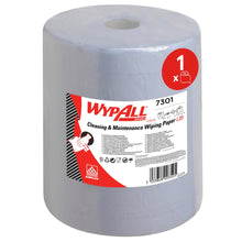 Lade das Bild in den Galerie-Viewer, WypAll® L20 Papierwischtuch für Instandhaltungsarbeiten - Großrolle - Extra breit / Blau - 1 Roll  x 500 Sheets | Karton (1 Rolle)
