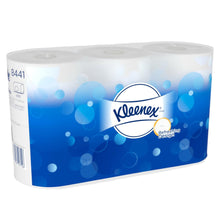 Lade das Bild in den Galerie-Viewer, Kleenex® Toilettenpapier - Standard / Weiß - 6 Packs  x 6 small rolls  x 600 Toilet Tissue Sheets | Karton (6 Päckchen)
