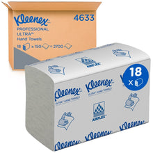 Lade das Bild in den Galerie-Viewer, Kleenex® Ultra™ Handtücher - MultiFold / Weiß /Klein - 18 Clips  x 150 Sheets | Karton (18 Päckchen)
